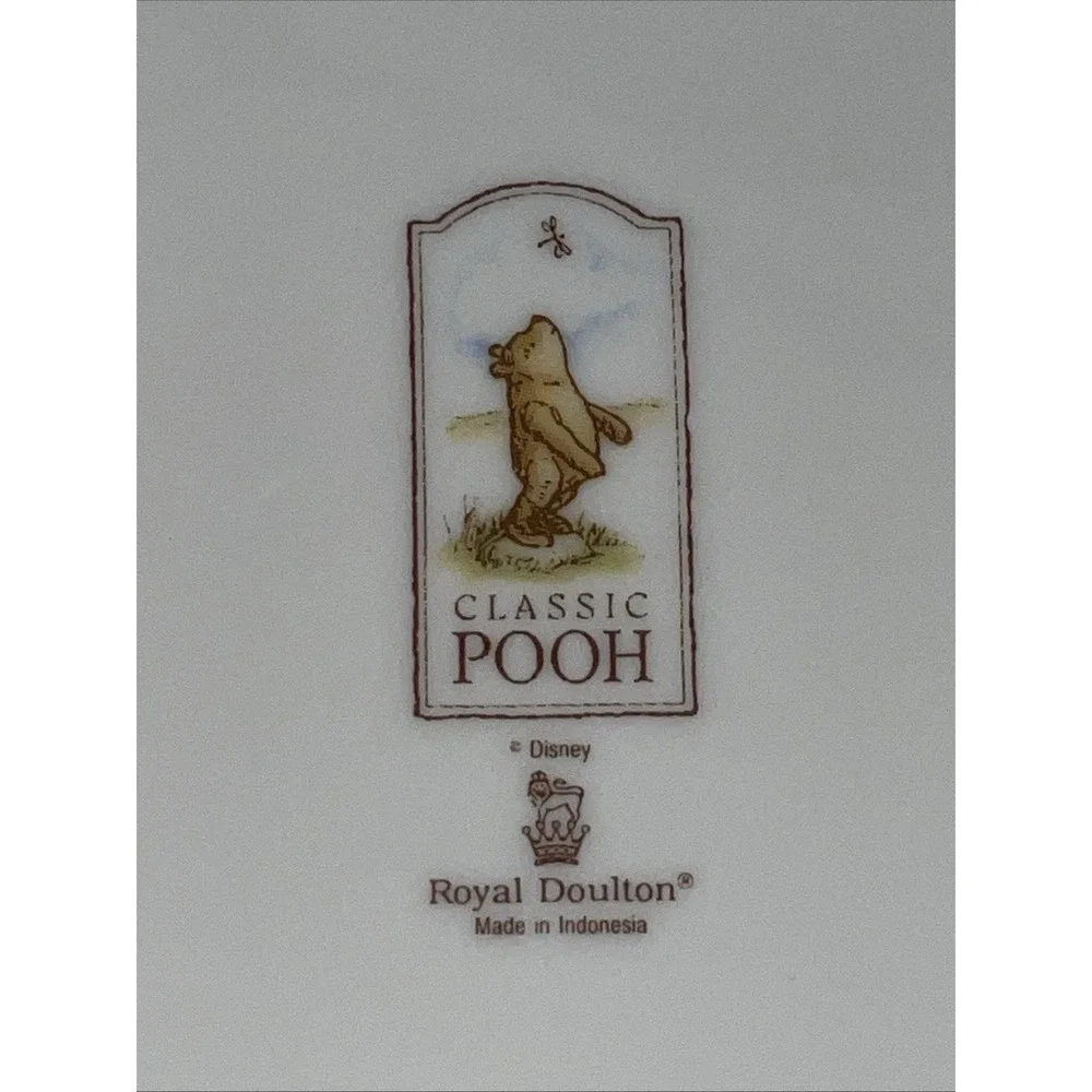 Royal Doulton Winnie The Pooh Plate Ceramic Christopher Robin Piglet 8